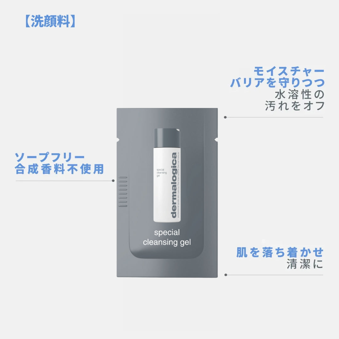 ダーマロジカ 3STEP洗顔セット — STEP2 スペシャルクレンジングジェル（ソープフリー洗顔料）の効果説明 | 洗顔セット