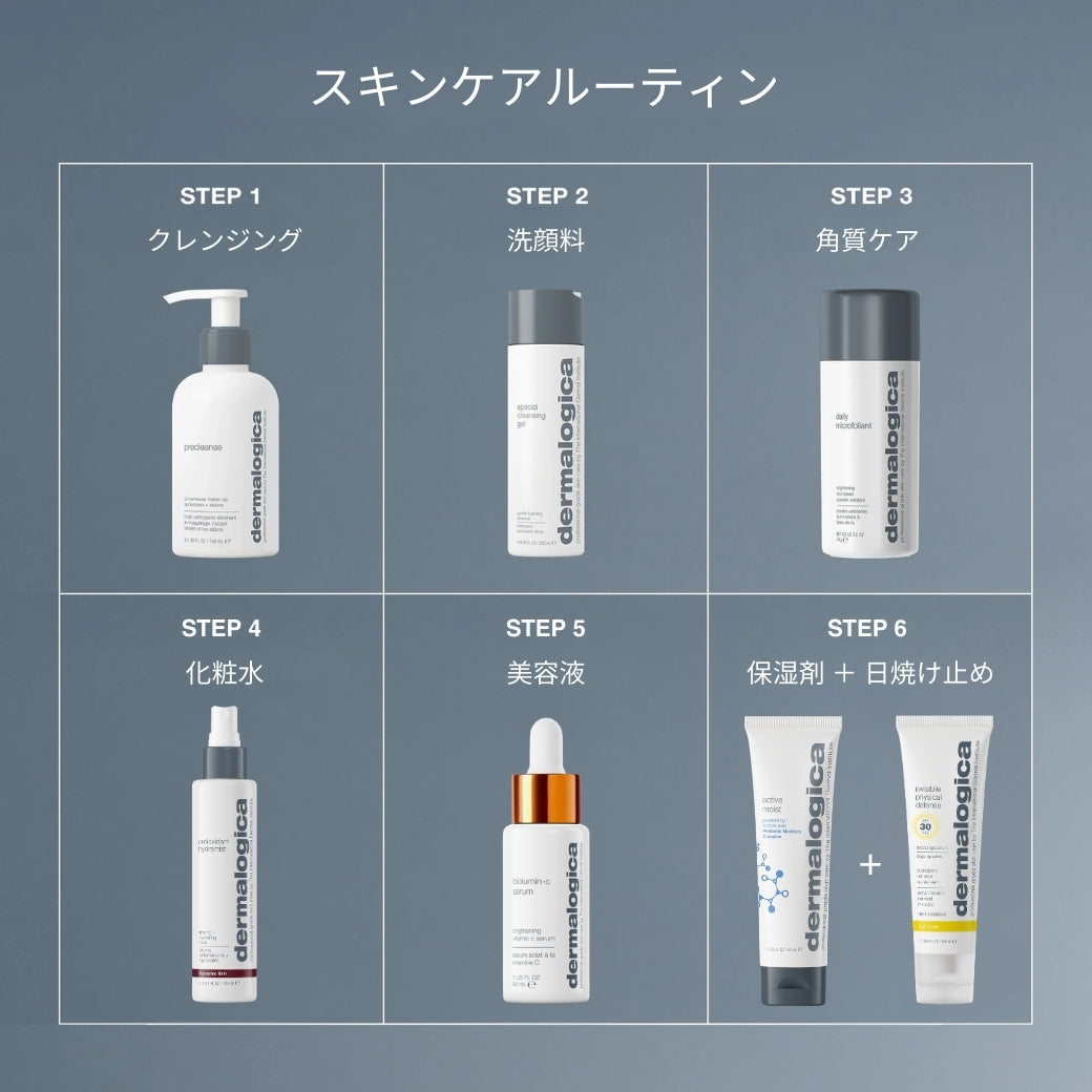 ダーマロジカ スキンケアルーティン6ステップ — クレンジングから保湿・日焼け止めまでの推奨お手入れ手順 | スキンケア