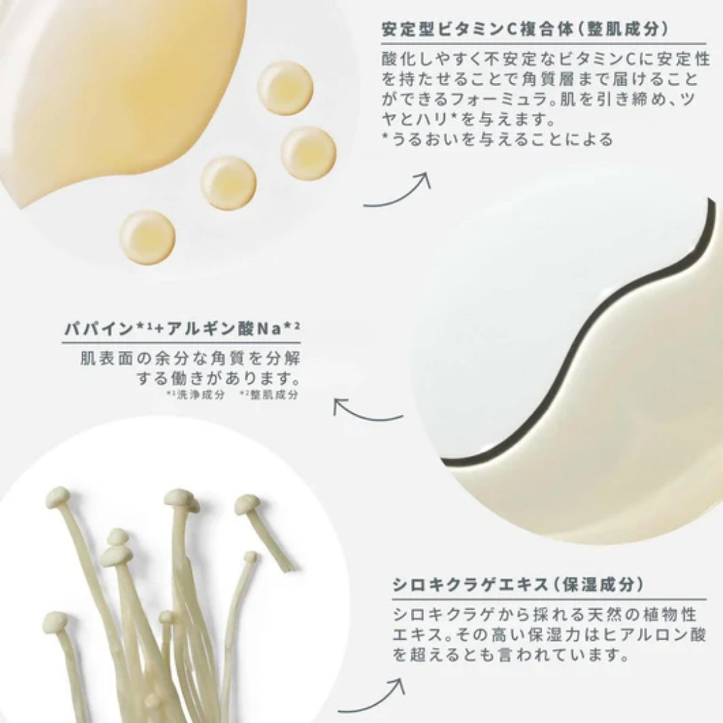 ダーマロジカ バイオルミンCアイセラム — 主要成分の説明（安定型ビタミンC複合体・パパイン・シロキクラゲエキス） | 目元美容液